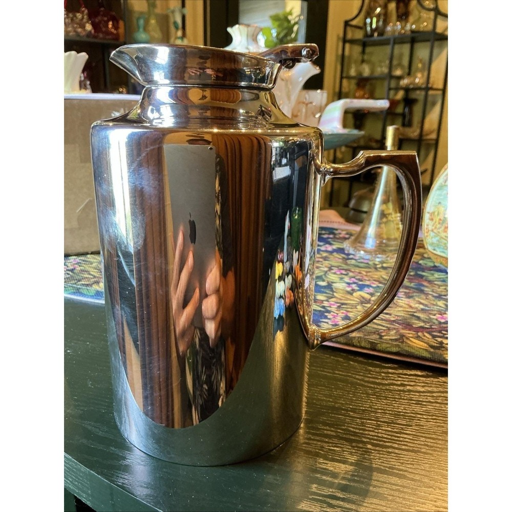 Vintage Sambonet Stainless Steel 18-10 Italy 24oz Insulated Thermal Carafe